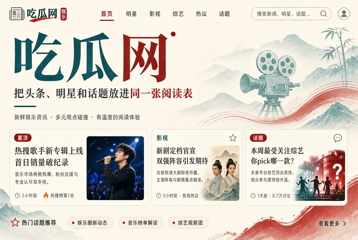 吃瓜网每日娱乐资讯封面